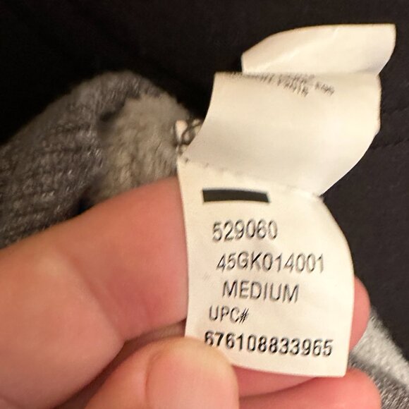 IZOD Advantage Performance Stretch Sweatshirt Medium Black/Gray - Picture 2 of 6